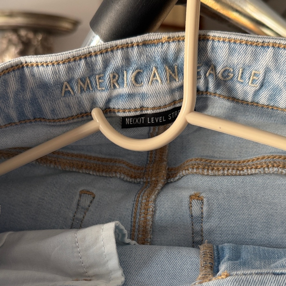 American Eagle Outfitters Sky Blue Straight Leg Jeans